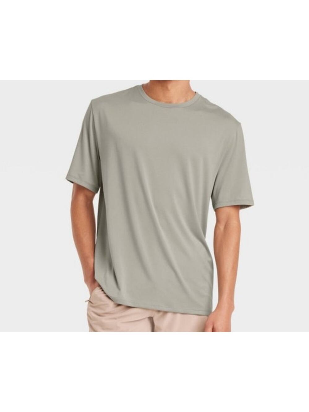All in Motion Tee Men's Medium Light Olive Lightweight Relaxed Short Sleeve NWT